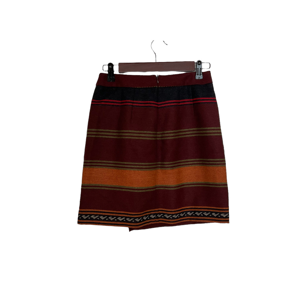 Loft Wool Faux Wrap Skirt Size 2P - Picture 2 of 5